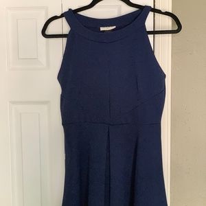 Enough About Me Sz L Navy Stretch Cocktail Dress!